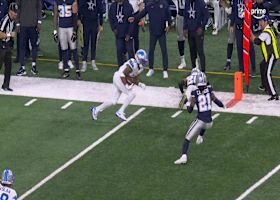 Jahmyr Gibbs uses nifty move to gain extra YAC