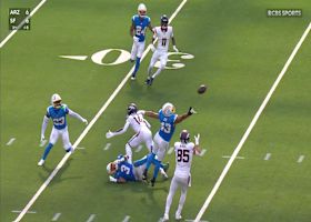 Broncos first TE catch of the game comes off a deflection snag by Lucas Krull