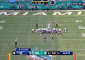 Joey Slye's 45-yard FG attempt doinks off upright for a miss