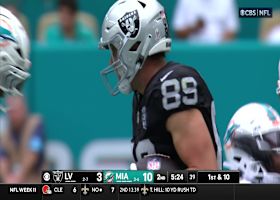 Minshew's 14-yard connection with Bowers gets Raiders into Dolphins' territory