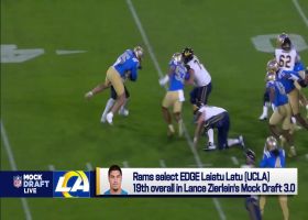 Zierlein explains why Laiatu Latu's 'toolbox' makes him ideal pick for Rams at No. 19 overall | 'Mock Draft Live'