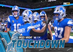 Brock Wright scores first TD of 2025 with 8-yard catch from Goff