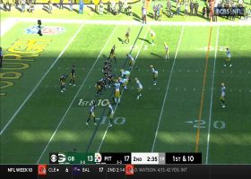 Diontae Johnson hauls in 17-yard reception via comeback route