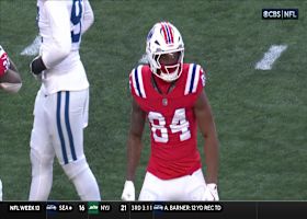 Drake Maye connects with Kendrick Bourne for a 16-yard gain