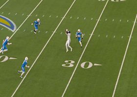 A.J. Brown's first catch of game yields 23 yards and access to Chargers' territory