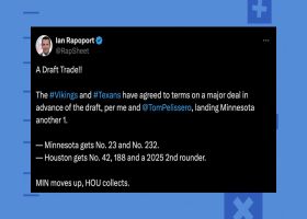 Rapoport: Vikings acquire first round pick from Texans in '24 draft