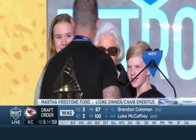 Lions Owner Martha Firestone Ford joined on stage with family at draft in Detroit