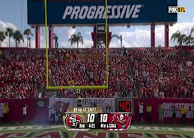 Jake Moody's 33-yard FG gives 49ers a 13-10 lead over Bucs