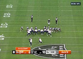 Lutz's 54-yard FG inside left upright narrows Raiders' lead to one point