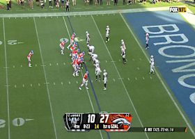 Bo Nix displays high accuracy on 9-yard TD dart to Reynolds vs. Raiders