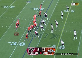 Bo Nix dimes up Devaughn Vele for 33-yard gain into Falcons territory