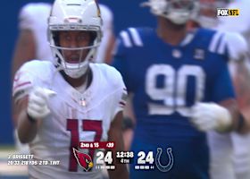 Brissett locates Jones over the middle for a 24-yard gain