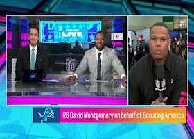 David Montgomery talks backfield dynamics sharing backfield with Jahmyr Gibbs | 'Super Bowl Live'
