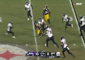 Jaylen Warren ignites the jets on 17-yard catch and run