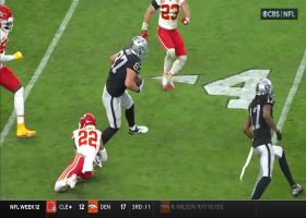 Mayer's first catch vs. Chiefs goes for 17-yard gain and a hurdle
