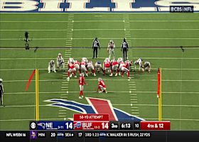 Tyler Bass' 50-yard FG gives Bills their first lead of day vs. Patriots