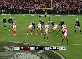 Carter Bradley's 30-yard connection with Chosen gets 49ers into Raiders' red zone