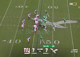 DeVonta Smith's 26-yard reception comes via a crossing route