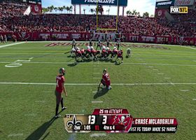 Chase McLaughlin's 25-yard FG shaves New Orleans' lead to one possession