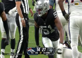 Malcolm Koonce bulldozes Stidham for sack