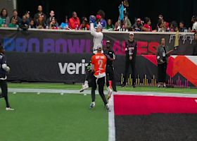 Hurts heaves second TD toss to Ferguson