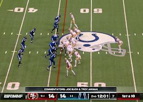 Christian McCaffrey hits a stutter step on dazzling 18-yard gain