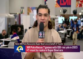 Puka Nacua reflects on WR's record-breaking rookie season with Rams | 'Super Bowl Live'