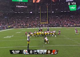 Chris Boswell knocks through 48-yard FG through the snowy uprights