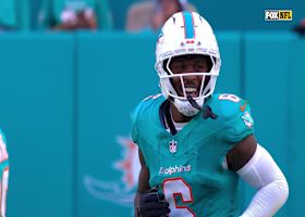 Malik Washington crosses midfield with 47-yard kick return