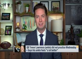 Pelissero: Trevor Lawrence (ankle) did not practice Wednesday, says his ankle feels  'a lot better'