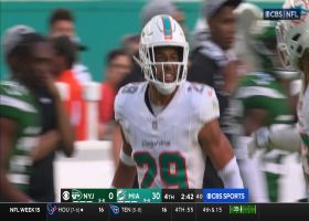 Brandon Jones intercepts pass for second time vs. Jets