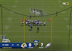 Joshua Karty's 51-yard FG trims Eagles' lead to 7-3 vs. Rams