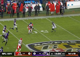 Bailey Zappe's first pass vs. Ravens goes for 21-yard gain down the seam