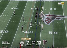 Shough's fourth-down pass finds Johnson along the sideline