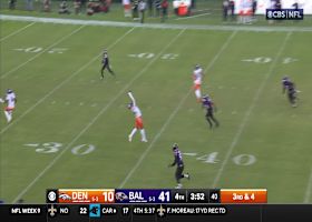 Courtland Sutton climbs the ladder for a 26-yard gain