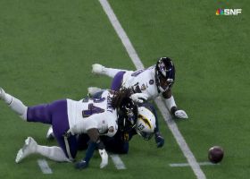 Clowney, Smith rip ball from Keenan Allen for key Ravens takeaway