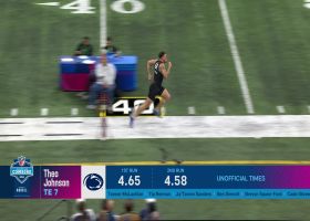 Theo Johnson runs official 4.57-second 40-yard dash at 2024 combine