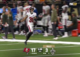 Winfield's strip-pick of Chris Olave marks the fourth turnover for the Saints