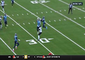 Awuzie's first INT as a Tennessee Titan comes off a Mac Jones floater