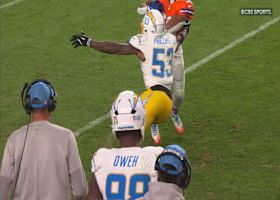 McLaughlin's nifty footwork breaks tackles for a 17-yard pickup