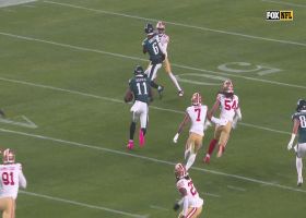 Hurts and A.J. Brown connect for 38-yard gain on Eagles' third play