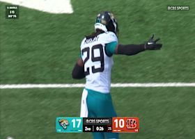 Eric Murray intercepts Brownings' too-high pass attempt