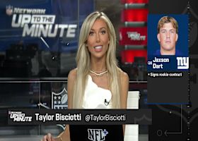 Jaxson Dart signs 4-year/$17M fully-guaranteed rookie contract with Giants | 'Up To The Minute'
