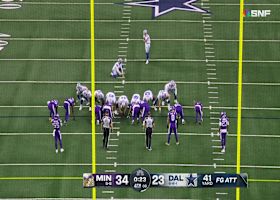 Brandon Aubrey's 41-yard field goal attempt gives Cowboys hope with 0:19 left in the fourth