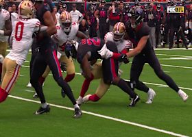 Ji'Ayir Brown's tackle for loss stonewalls Nick Chubb in backfield