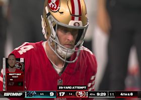 Matt Gay's 29-yard FG extends 49ers lead to 20-9
