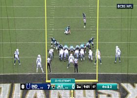 Cam Little 23-yard kick puts Jaguars on the board 7-3 against Colts