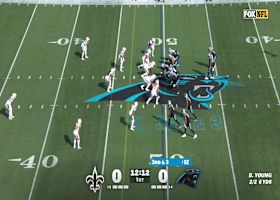 Bryce Young's zone read run nets first-down yardage