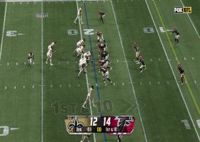 Jessie Bates' Peanut Punch forces fumble on Taysom Hill as third quarter concludes
