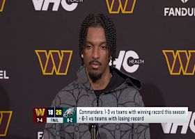 Jayden Daniels discusses going through adversity in Week 11 loss to Eagles